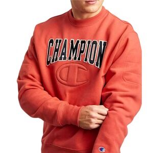 Champion Sweatshirt Mens M Reverse Weave Quilted Heavyweight Spell Out Logo
